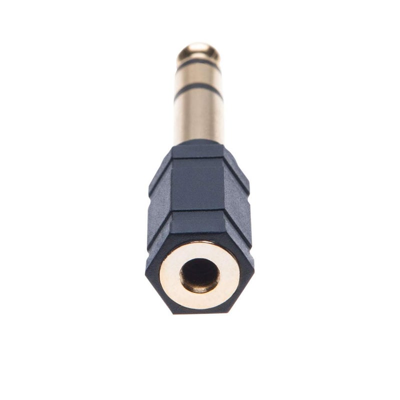 Insignia 1/4"-to-3.5mm Mini Headphone Jack Adapter - Black - Image 2